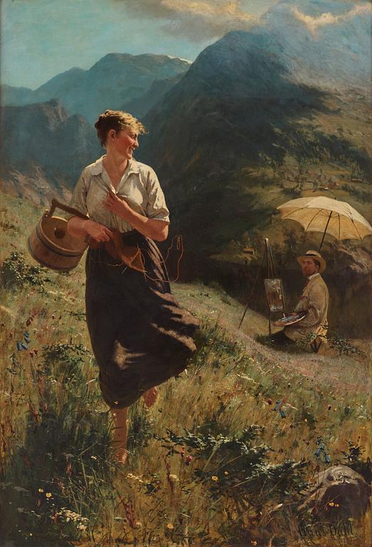 Hans Dahl, Modellen och konstnären.