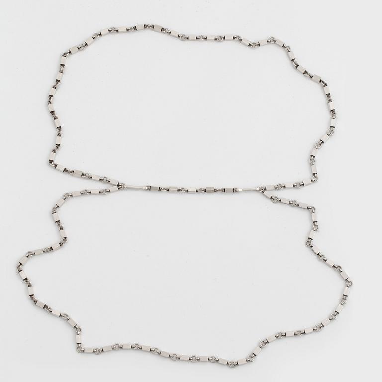 Wiwen Nilsson, a sterling silver "double" necklace, Lund, Sweden 1944.