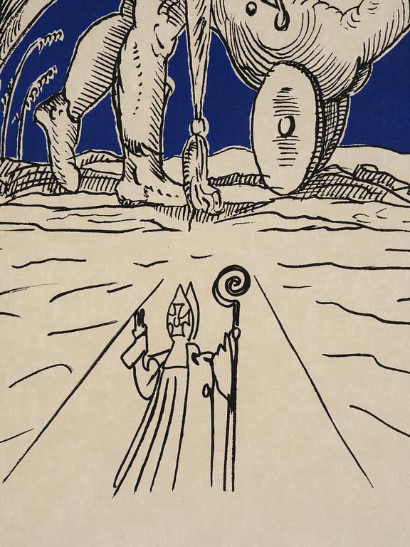 Salvador Dalí, ur serien "Les Songes Drolatiques de Pantagruel".