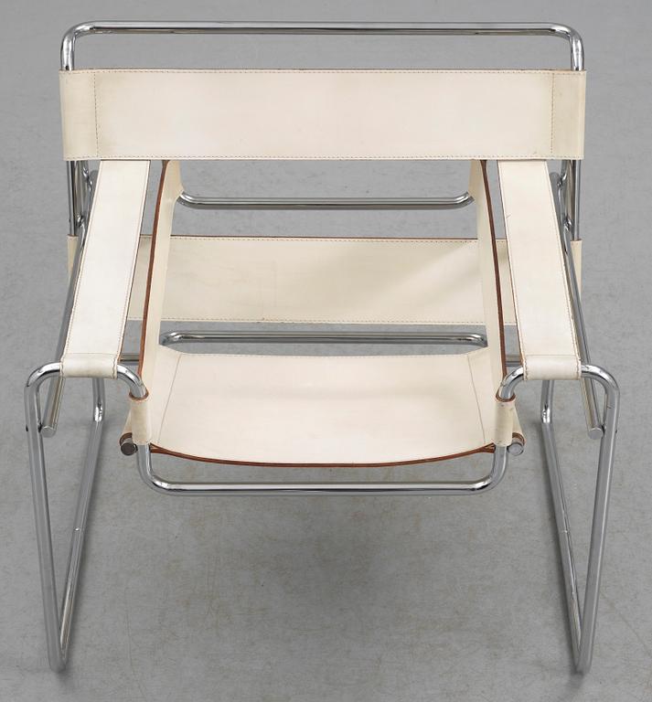 KARMSTOL "Wassily", Marcel Lajos Breuer för Gavina, made in italy. 1900-talets andra hälft.