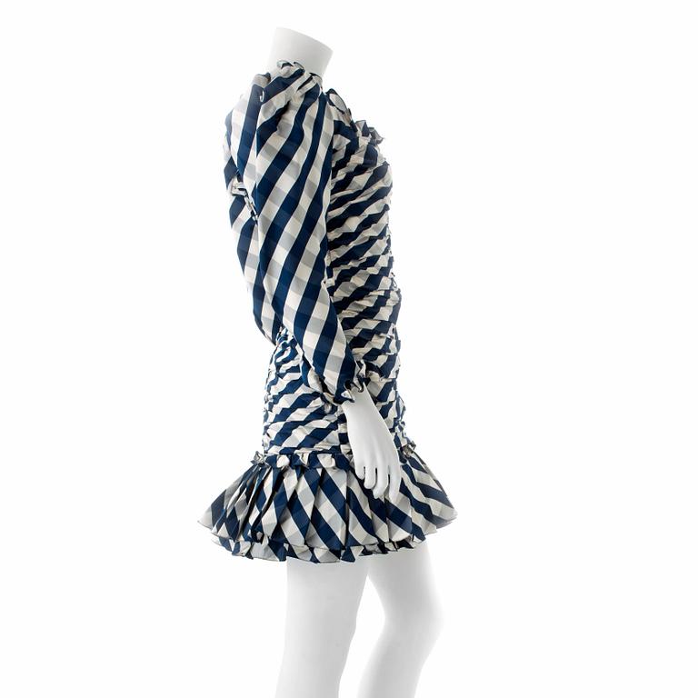 JÖRGEN BENDER, a silk- and chintz coctaildress.