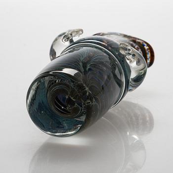 Björn Weckström, a glass caraf, signed Björn Weckström Nuutajärvi Notsjö -77.