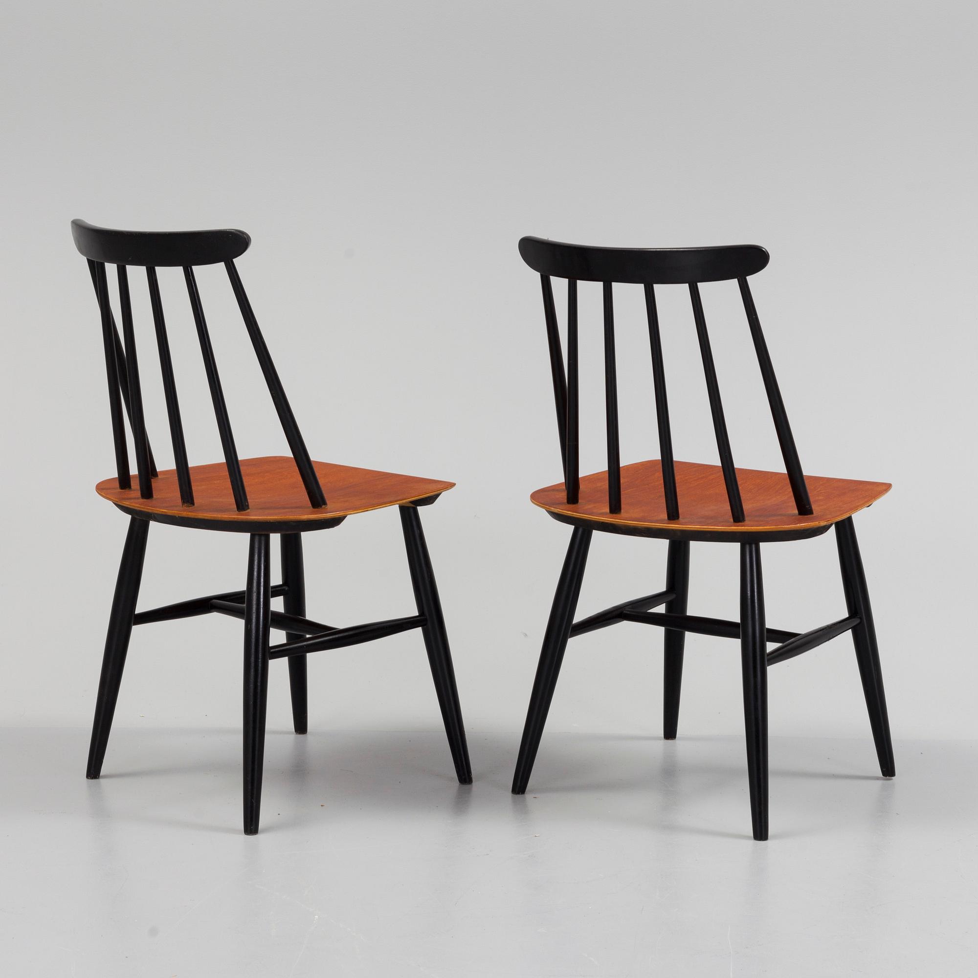 ILMARI TAPIOVAARA, stolar, ett par, Fanett, Edsbyverken, 1900-talets andra hälft.