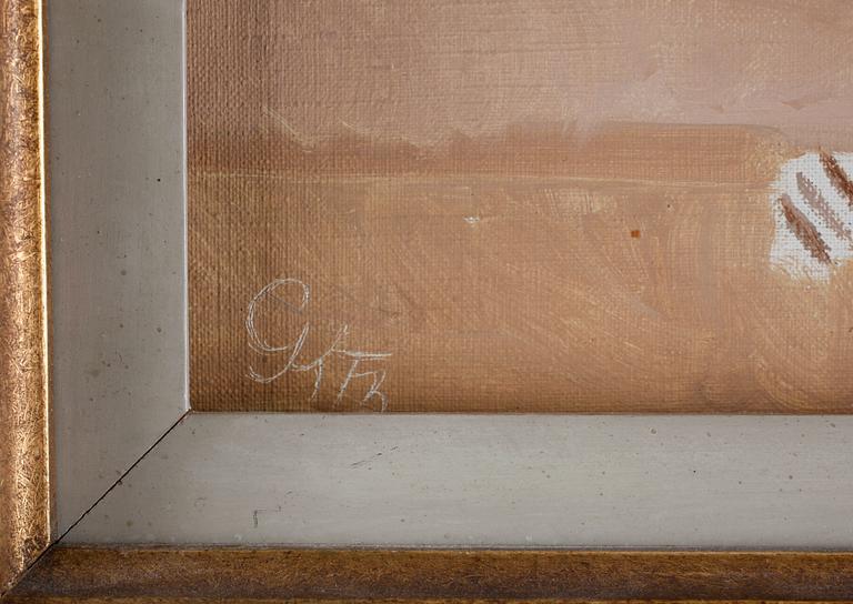 GRETA KNUTSON-TZARA, olja på duk, sign.