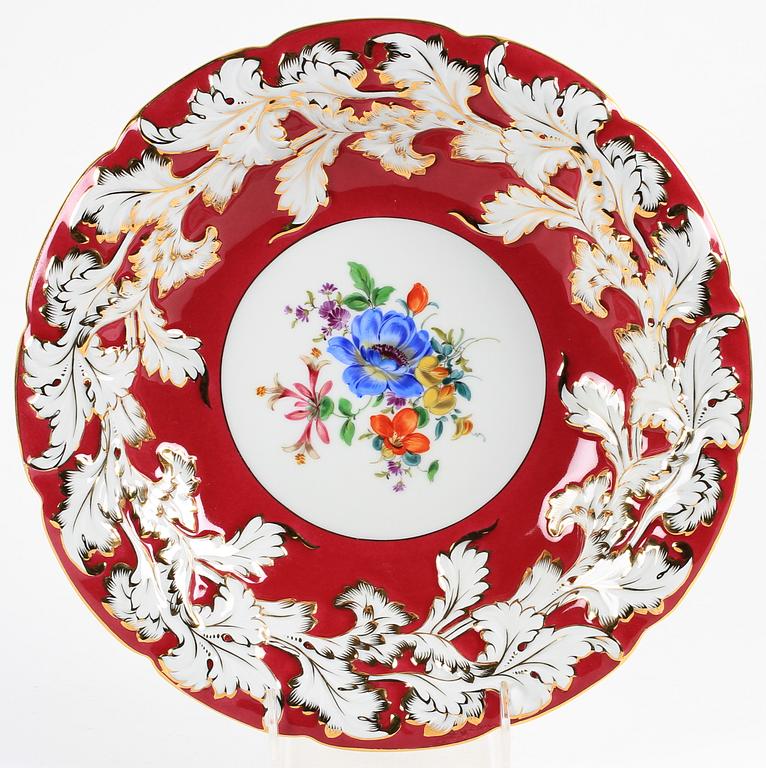 SKÅLFAT, porslin, rokokostil, Meissen, 1900-tal.