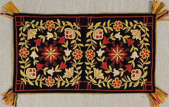 Sled cushion (Sledge cushion) probably Skåne, early 20th century, approx. 95x50 cm.