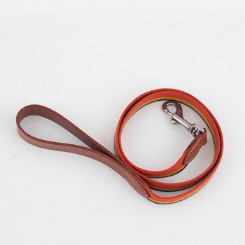 Hermès, "hundhalsband samt koppel. Rocabar III dog collar + leash".