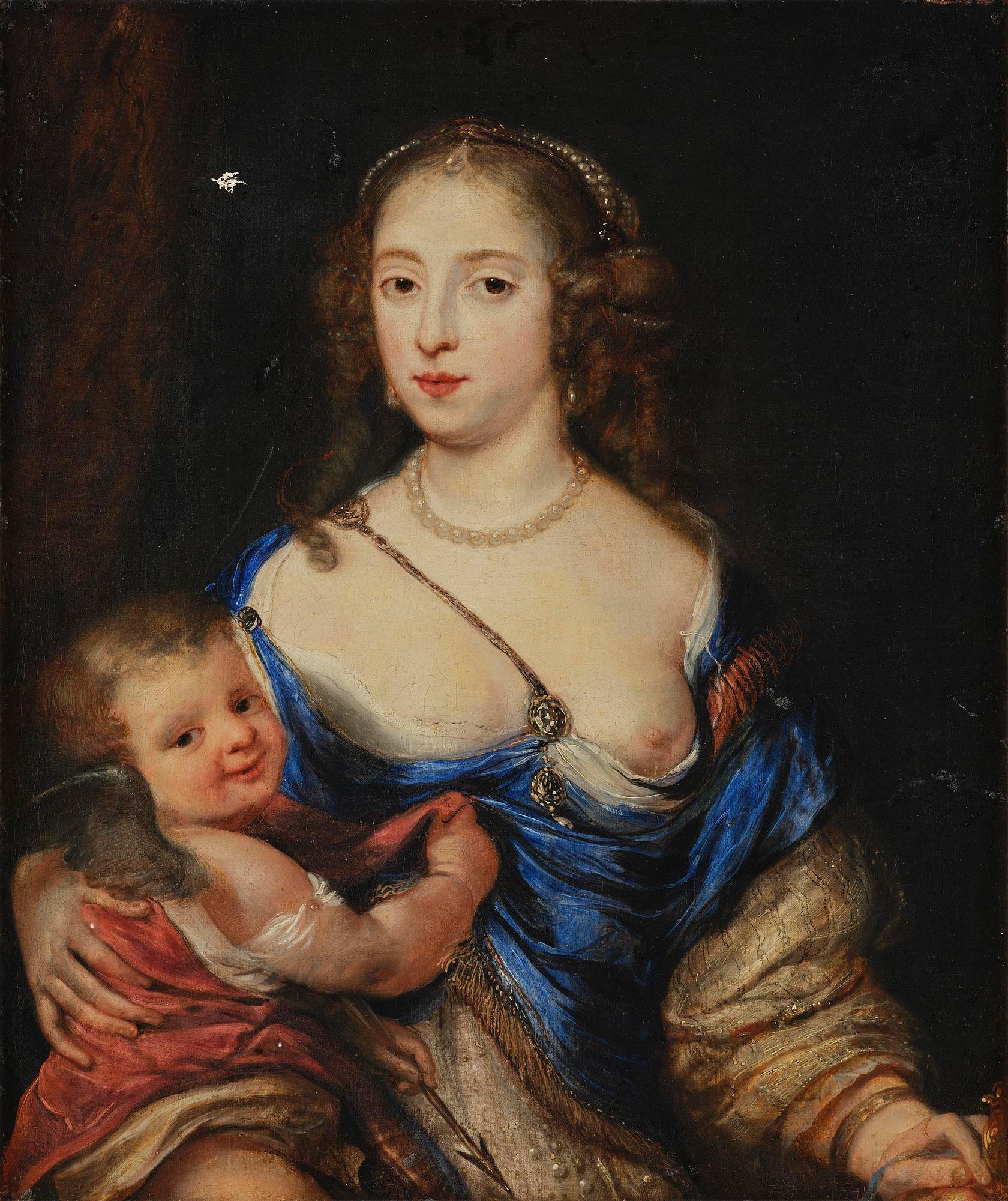 Juriaen (Jürgen) Ovens, attributed to, Caritas, maternal love.