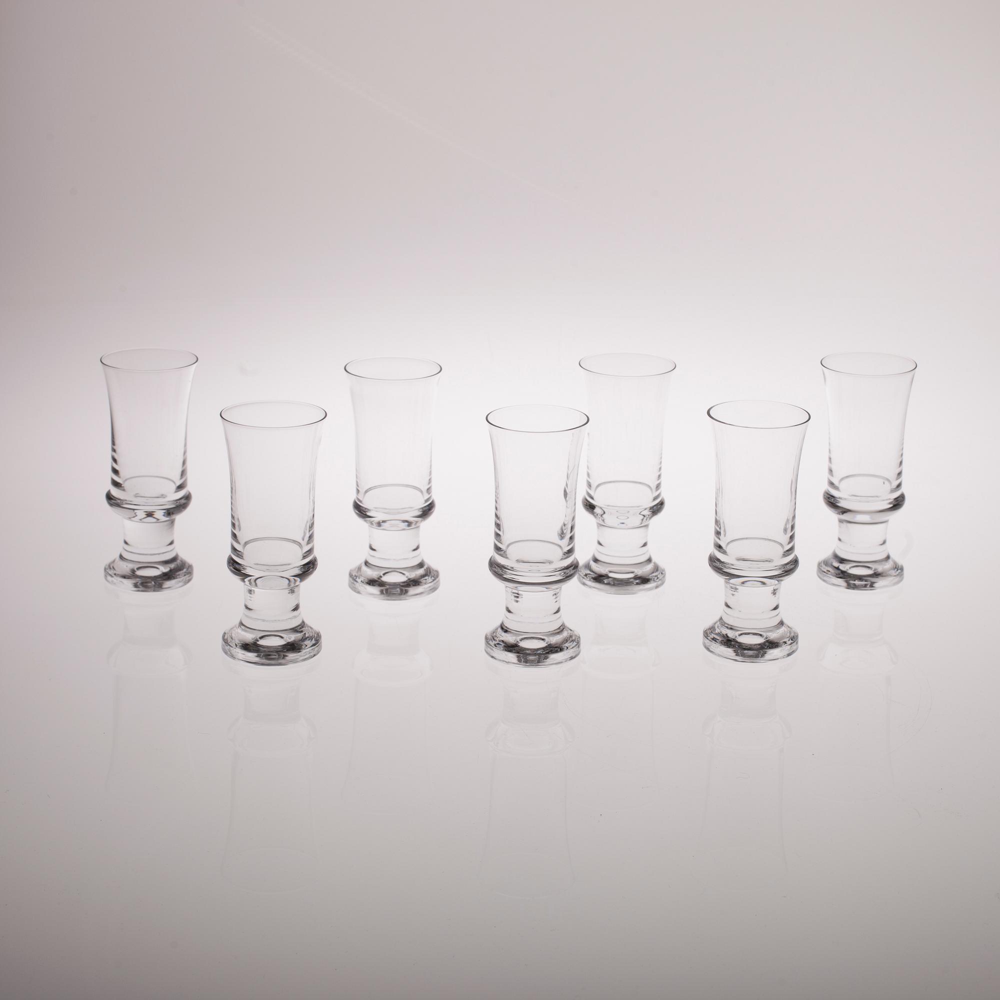 GLASSERVIS, 32 delar, "Tavastia" Tapio Wirkkala, Iittala 1970-tal.