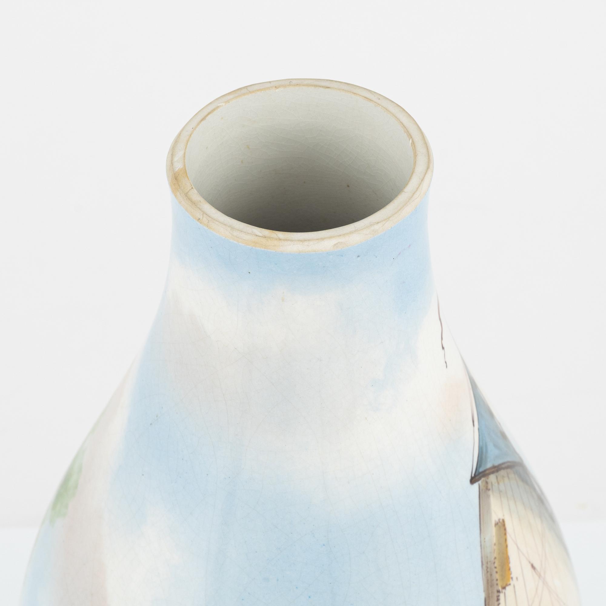 A ceramic vase, Rörstrand, early 20th century.