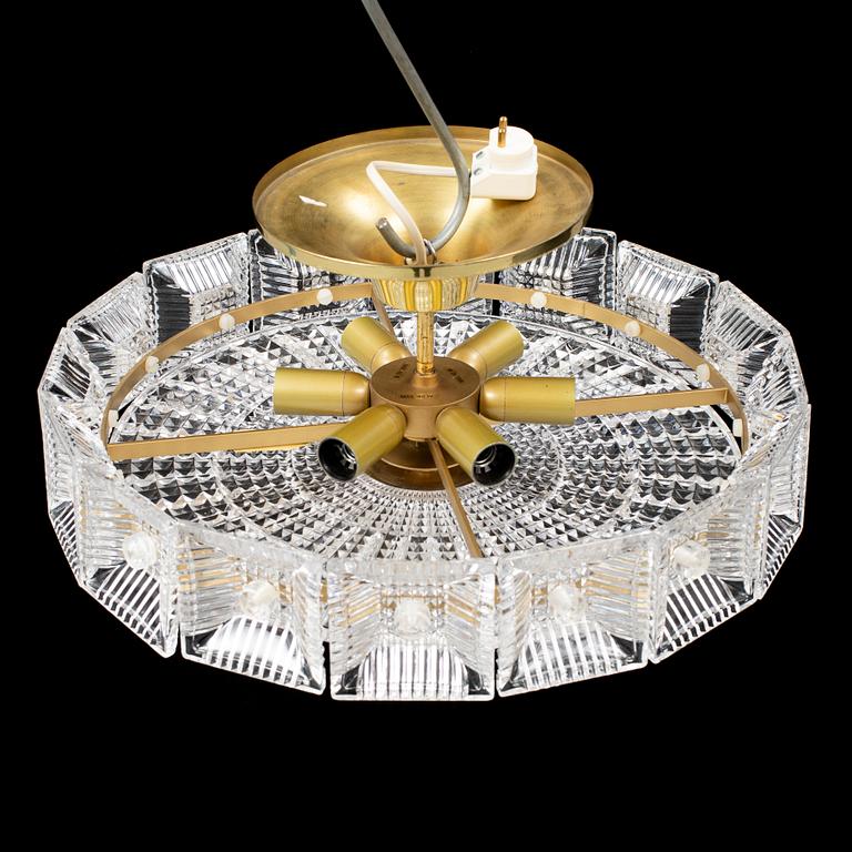 CARL FAGERLUND, taklampa, Orrefors.