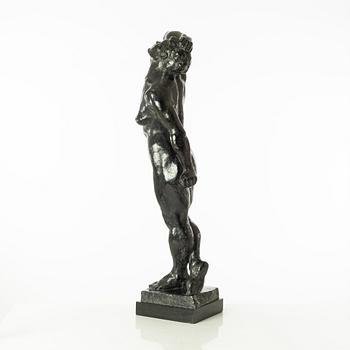 Gudmar Olovson, sculpture. Signed. Numbered. Foundry mark. Bronze, total height 84.5 cm, length 22 cm.