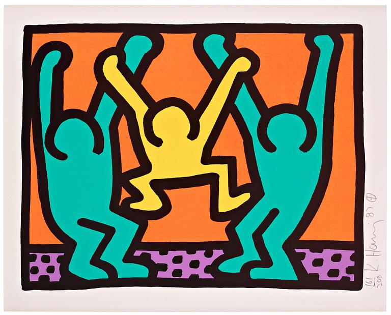 Keith Haring, "Pop Shop I: one plate".