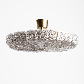 Carl Fagerlund, a ceiling lamp, Orrefors, second half of the 20th century.