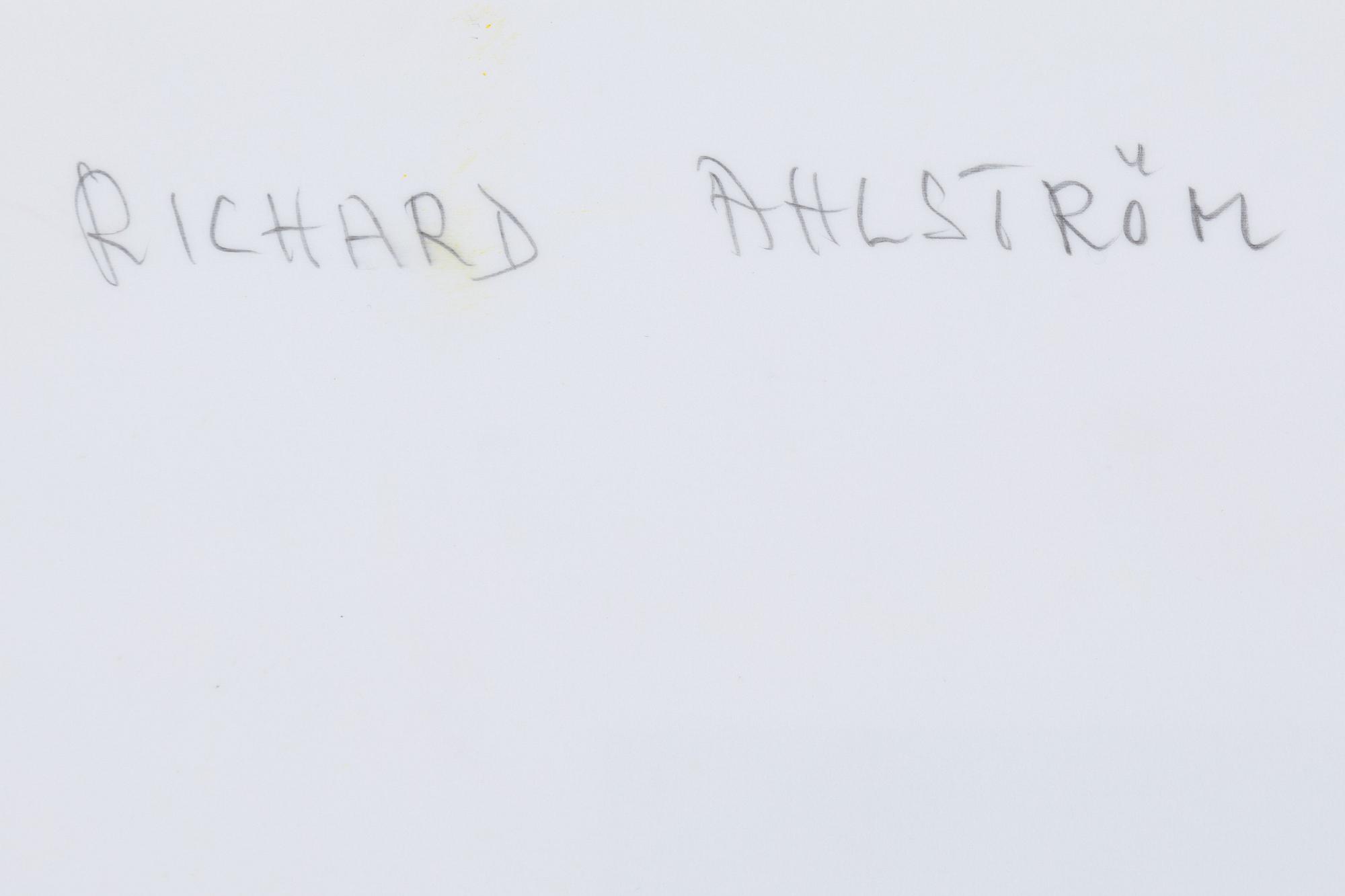 Richard Ahlström, photograph, signed.