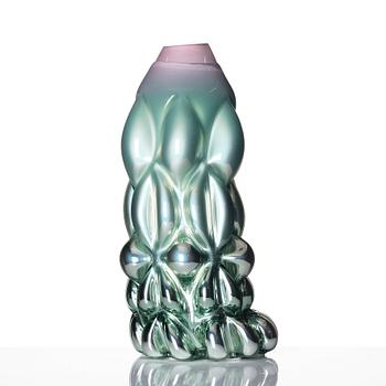 Hanna Hansdotter, a glass sculpture, "Tiffany print", ed. AP 2/2, The Glass Factory, Boda Glasbruk, 2019.