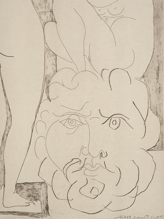 Pablo Picasso, "Femme songeuse et inquiète dans l'atelier de sculpture", ur: "La Suite Vollard".