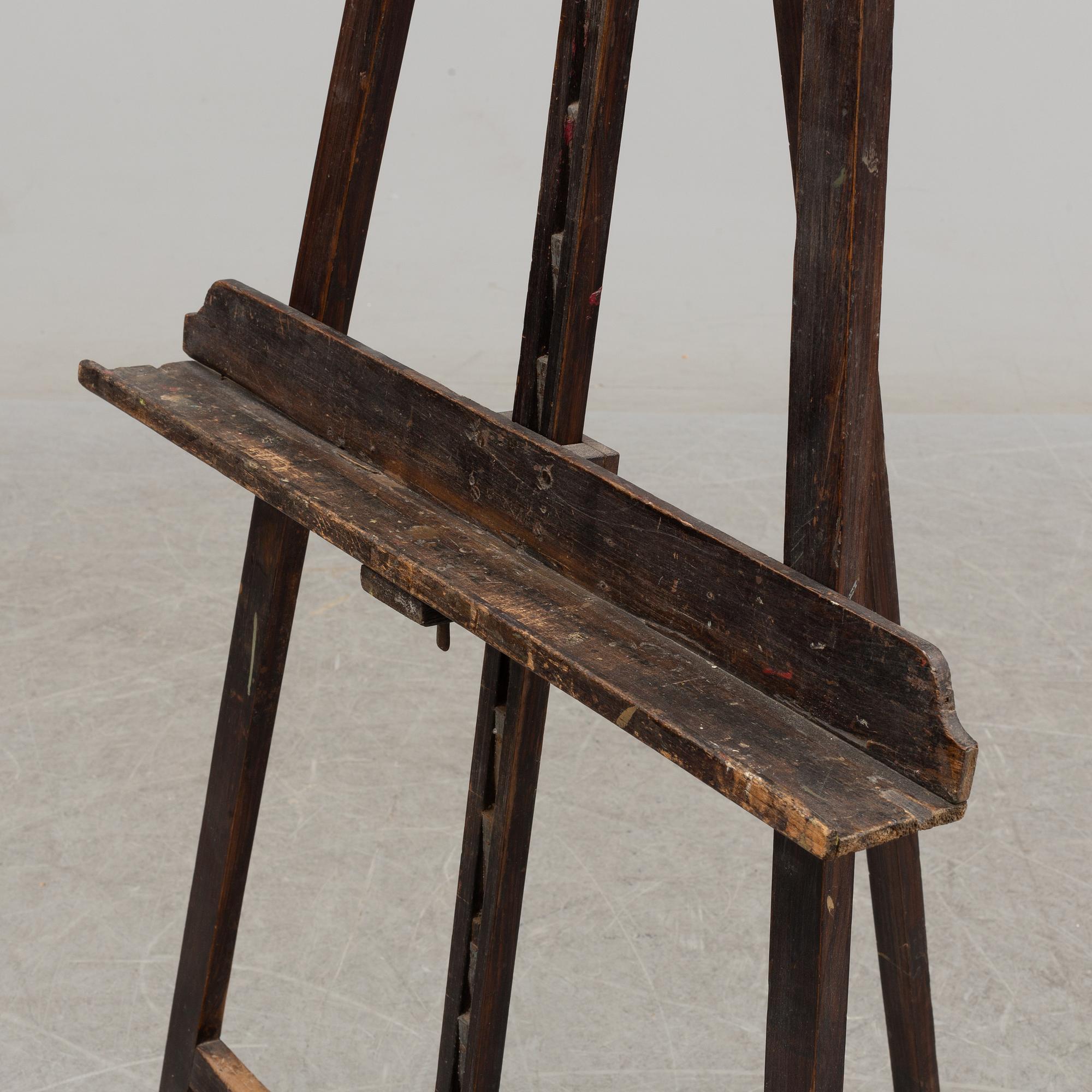 an easel from around 1900.