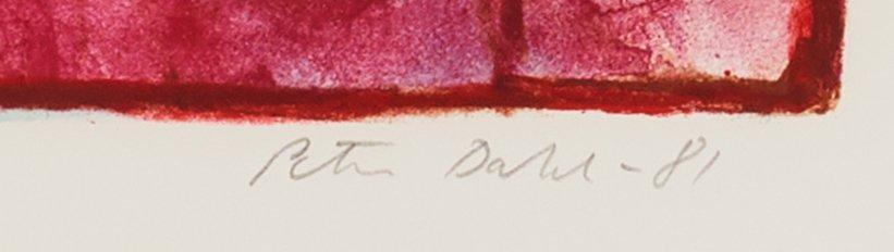 Peter Dahl, lithograph in color, signed and dated 1981, numbered XXXV/XXXV.