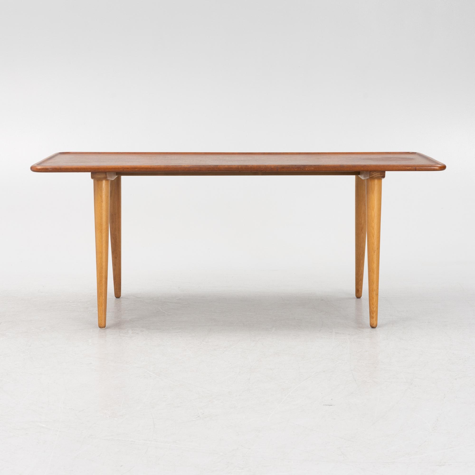 Hans J. Wegner, coffee table, Andreas Tuck, Denmark, 1960s.