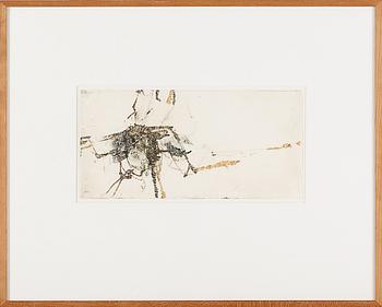 JUKKA MÄKELÄ, 2 st, monoprints, osignerade.