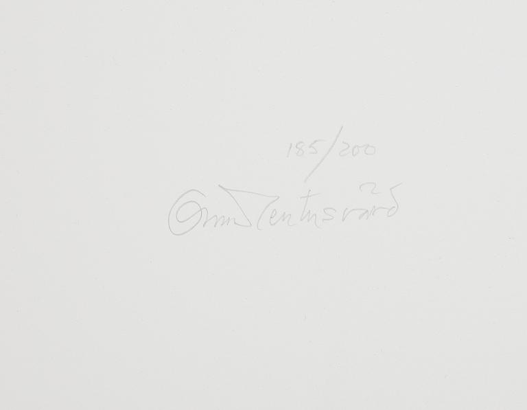 OSCAR REUTERSVÄRD, färglitografi, signerad, numrerad 185/200.