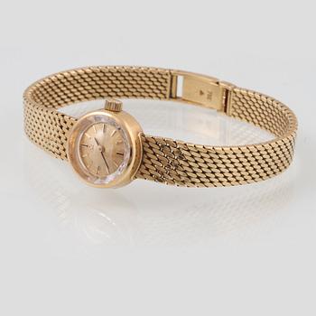 DAMARMBANDSUR, 18K guld, Omega. Vikt 44,6 gram.