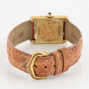 must de Cartier, Tank, wristwatch, 20.5 x 20 (28) mm.