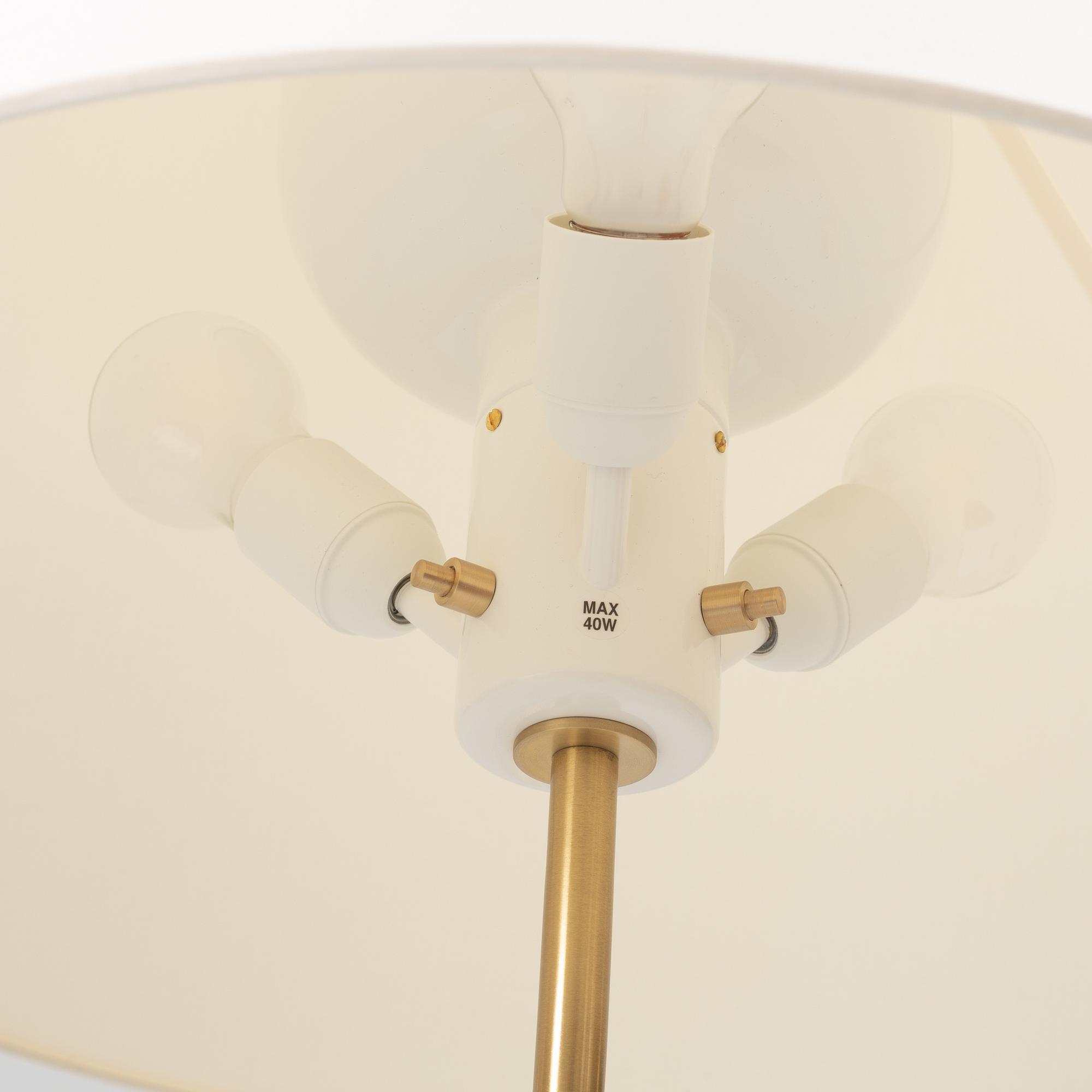 Josef Frank, a model 2368 brass floor lamp, Svenskt Tenn, Sweden, 21st Century.