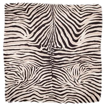 509. RALPH LAUREN, a zebraprinted silk shawl.