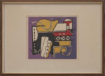 Fernand Léger · FERNAND LÉGER , efter, färglitografi, signerad i trycket.