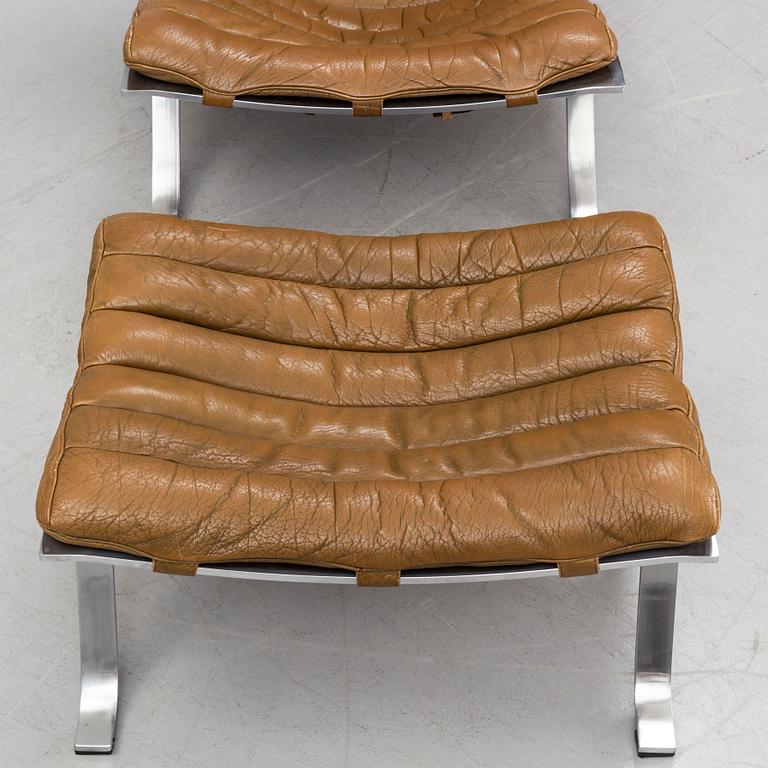 A 'Ari' easy chair and ottoman by Arne Norell.