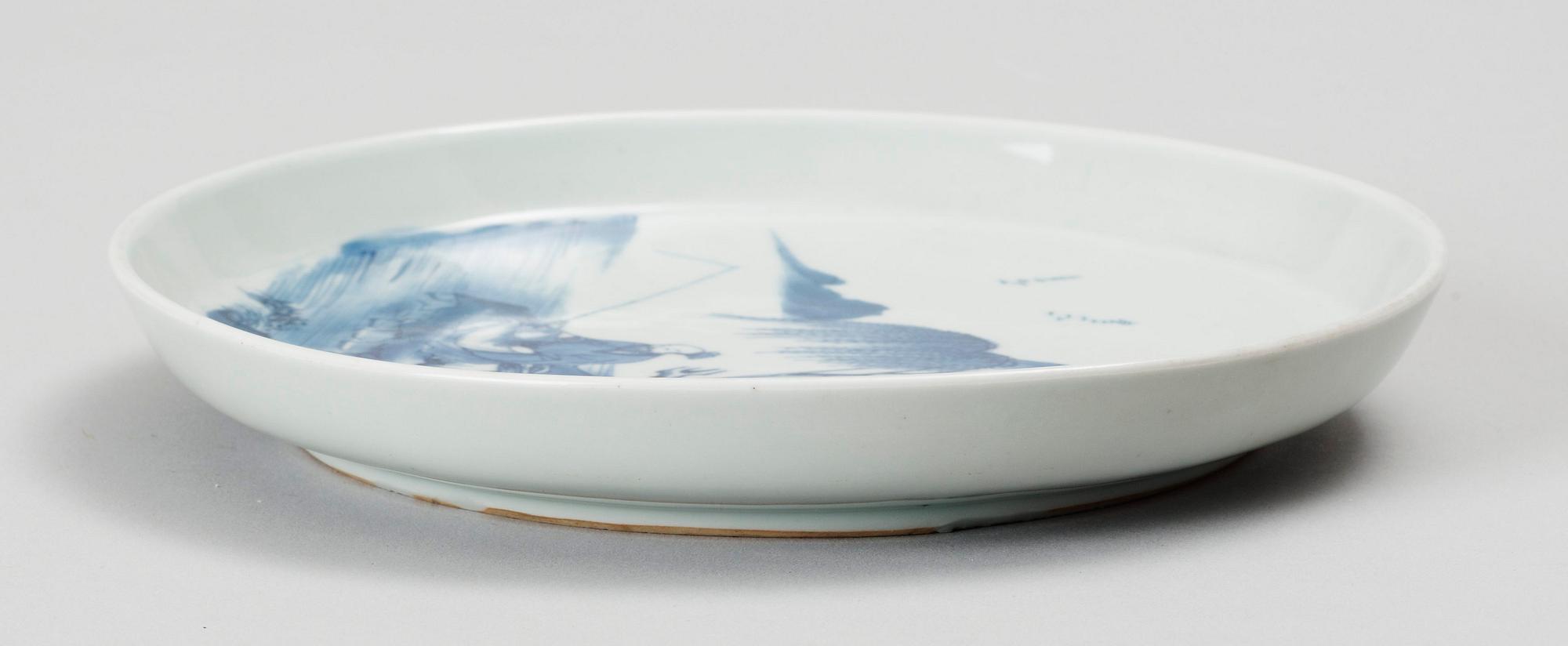 TALLRIK, porslin, Kina, Kangxi ca år 1700.