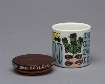 KRYDDBURKAR, 7 st, Anita Nylund för Jie, Gantofta, 1950/60-tal.