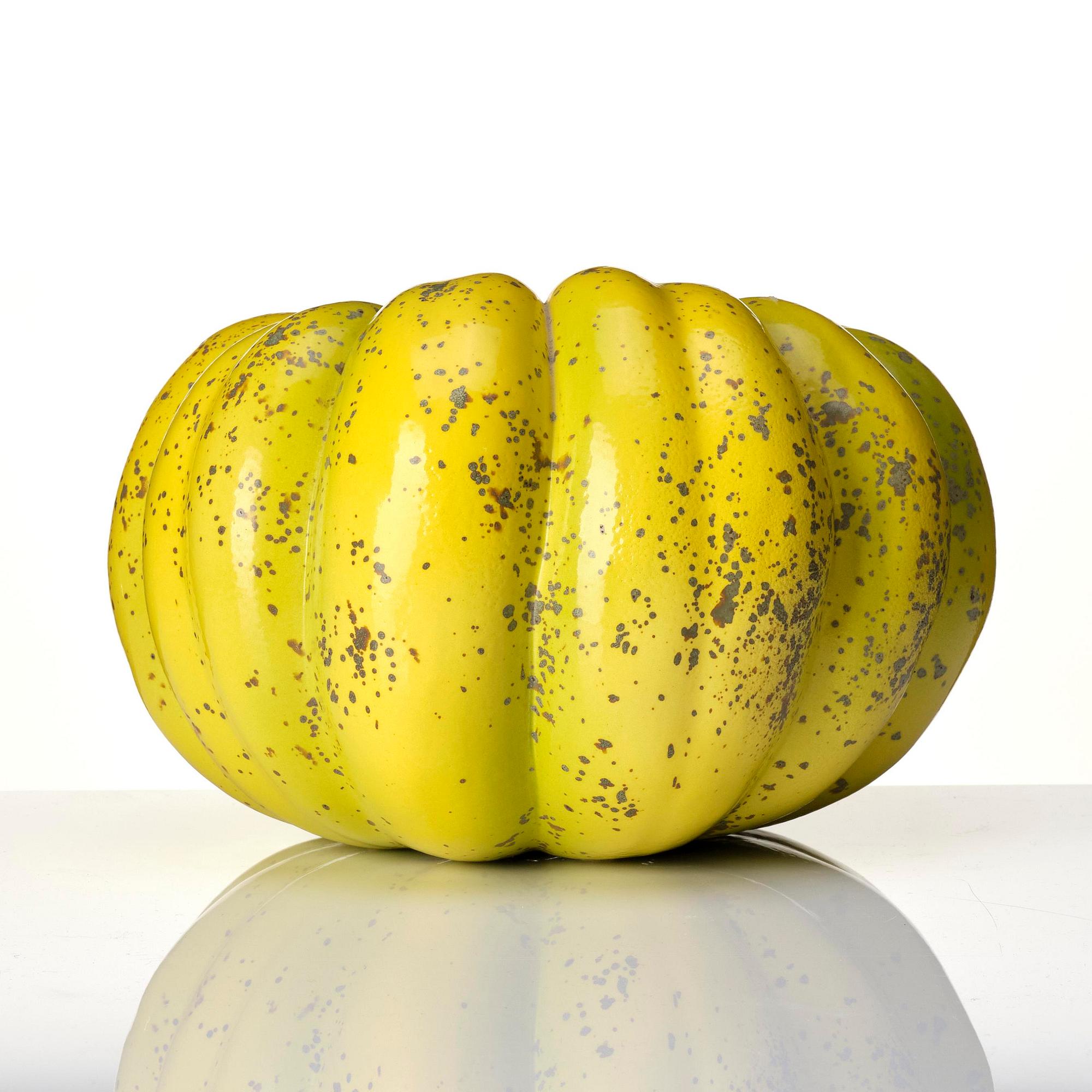 Hans Hedberg, a faience sculpture of a pumpkin, Biot, France.