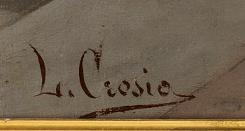 LUIGI CROSIO, oil on canvas, signed L. Crosio.