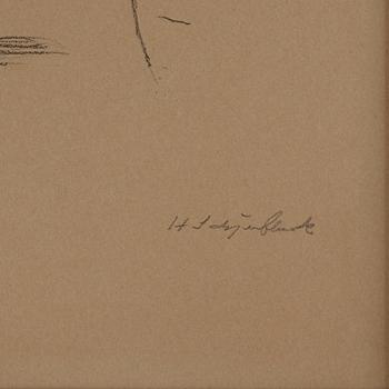 Helene Schjerfbeck, "Kostymbild" (Bagarens dotter/Kvinna i vitt).