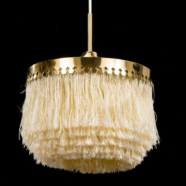 A brass pendant ceiling light by Hans-Agne Jakobsson, Markaryd Sweden mid-20th century.