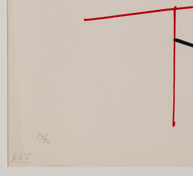 RICHARD MORTENSEN, färgserigrafi, 1966, signerad, 23/75 XXV.