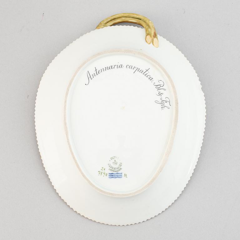 A Royal Copenhagen 'Flora Danica' porcelain dish, Denmark.