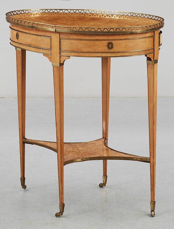 A late Gustavian late 18th Century table by L. Lundelius.