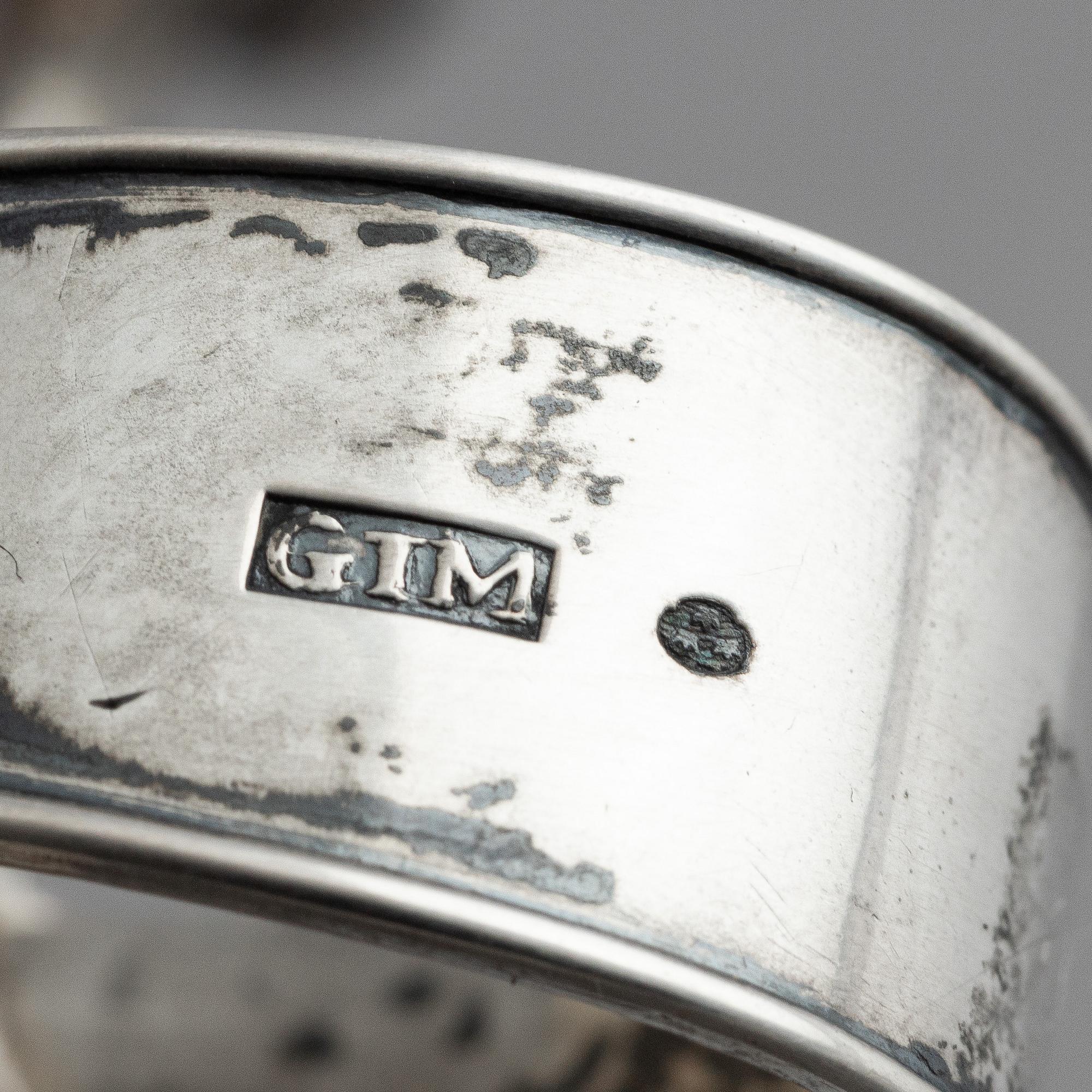 A Swedisk early 19th century silver-mounted shell, sauce-boat, mark of Gustav Ingelman, Kalmar (active 1813-1822).