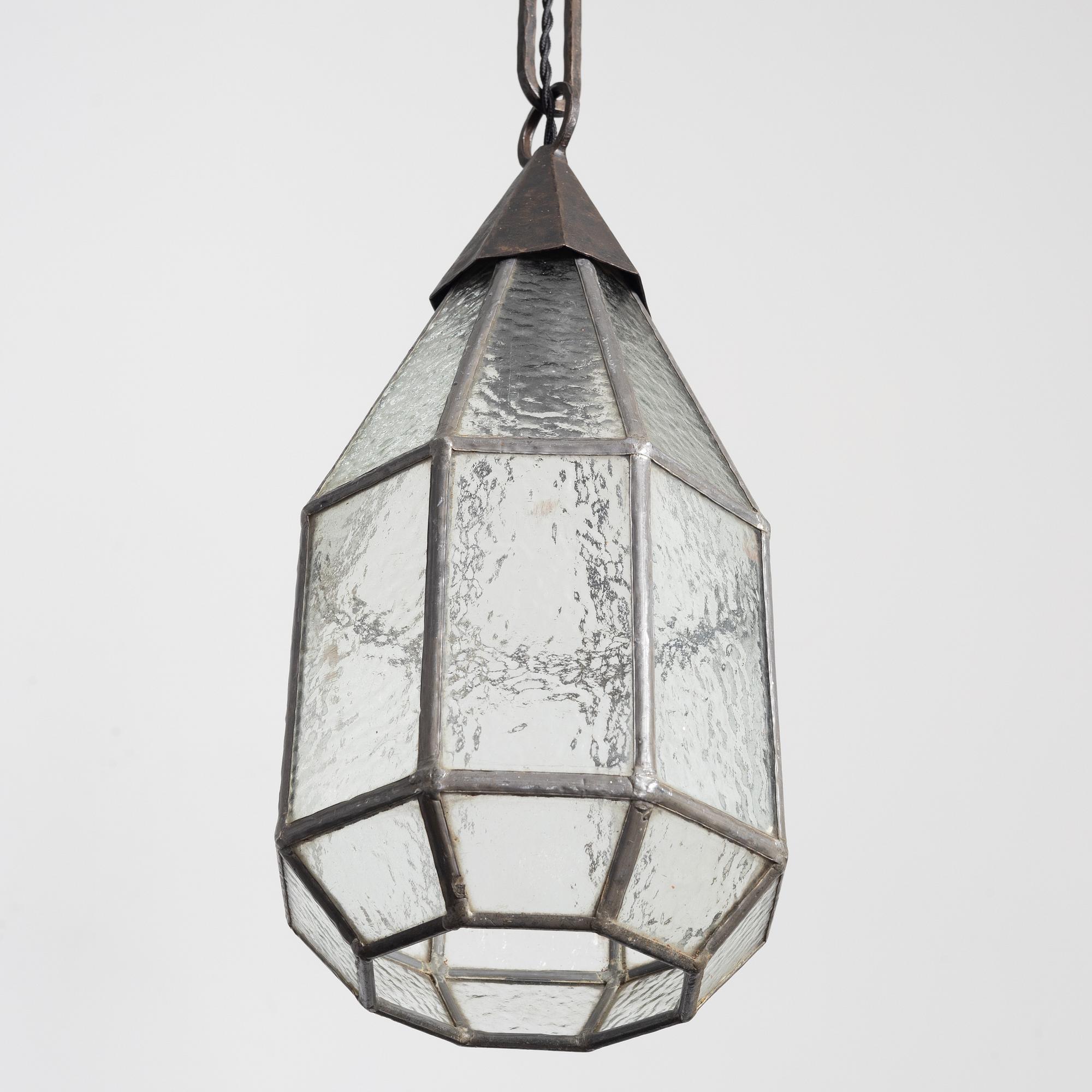 Harald Notini, a model "5994" ceiling lamp, Arvid Böhlmarks Lampfabrik, Stockholm, 1920s-30s.