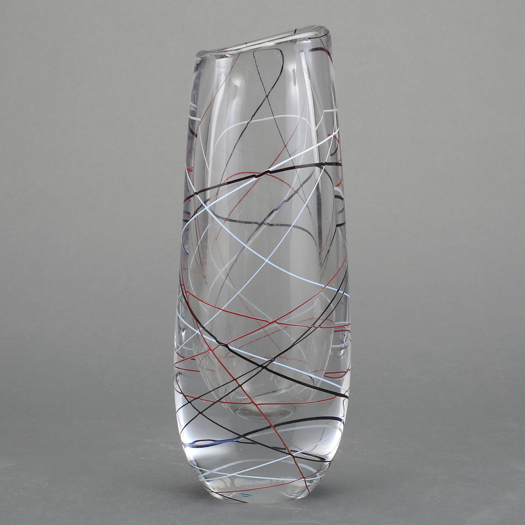 VAS, glas, Vicke Lindstrand, Kosta. Formgiven före 1954.