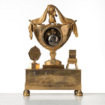 A French Empire early 19th century mantel clock.