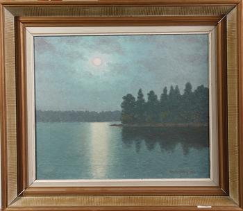 LINDBERG, OTTO, olja på duk. Sign o dat. 1951.