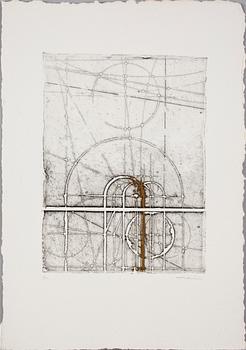 WALTER VALENTINI, etsningar, 3 st, i mappar. Sign.