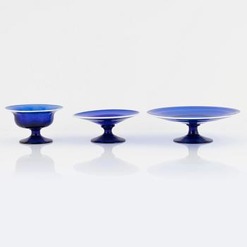 31 pieces of a glass service, Hadeland, Norway, varying ages from the 20th century.