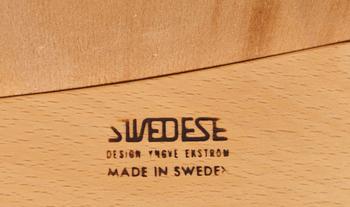 FÅTÖLJ med FOTPALL, "Lamino", Yngve Ekström, Swedese.