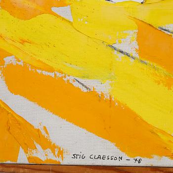 STIG CLAESSON (SLAS), olja på duk, signerad och daterad -78.